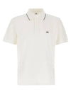 Stretch Piquet Striped Collar Polo Shirt White - CP COMPANY - BALAAN 3