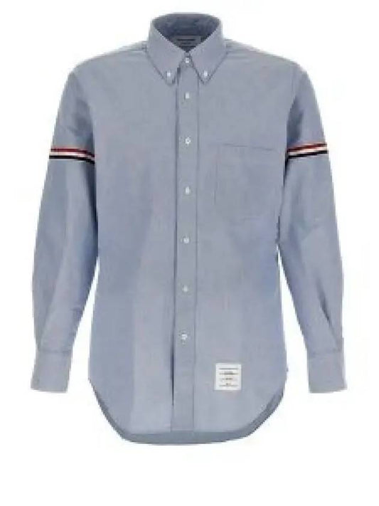 Armband Oxford Long Sleeve Shirt Light Blue - THOM BROWNE - BALAAN 2