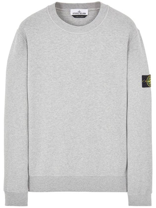 Wappen Patch Crew Neck Sweatshirt Grey - STONE ISLAND - BALAAN 2