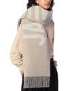 Lecharpe Fringe Logo Virgin Wool Muffler Beige - JACQUEMUS - BALAAN 5