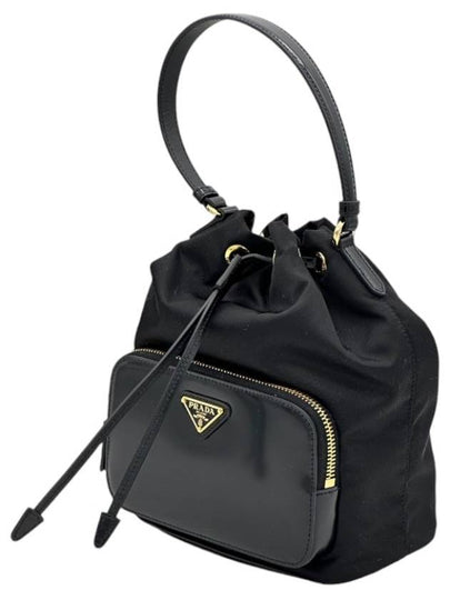 Women s Re Nylon Brushed Bucket Bag Black 1BH038R789F0002 - PRADA - BALAAN 2