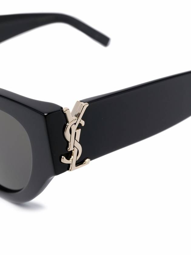 Eyewear Monogram Temple Cat Eye Sunglasses Black - SAINT LAURENT - BALAAN 4