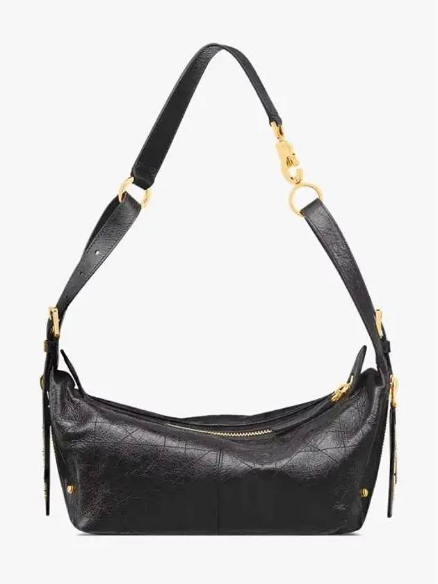 D-Journey Small Crinkle Calfskin Shoulder Bag Black - DIOR - BALAAN 5