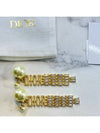 Tribales Logo Pearl Earrings Gold - DIOR - BALAAN 3