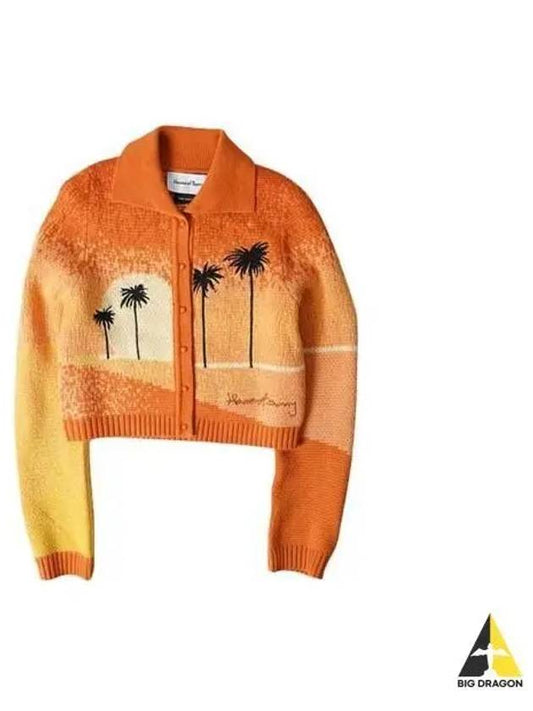 Women's Golden Hour Tripper Cardigan Orange - HOUSE OF SUNNY - BALAAN 2