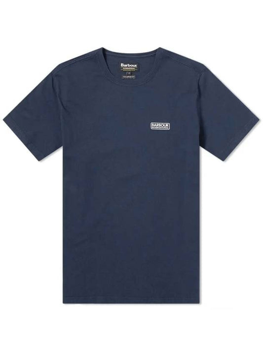 International Essentials Small Logo Short Sleeve T-Shirt Navy - BARBOUR - BALAAN.