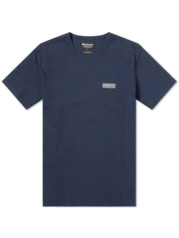 Men's Small Logo Essential Short Sleeve T-Shirt Navy - BARBOUR - BALAAN 1