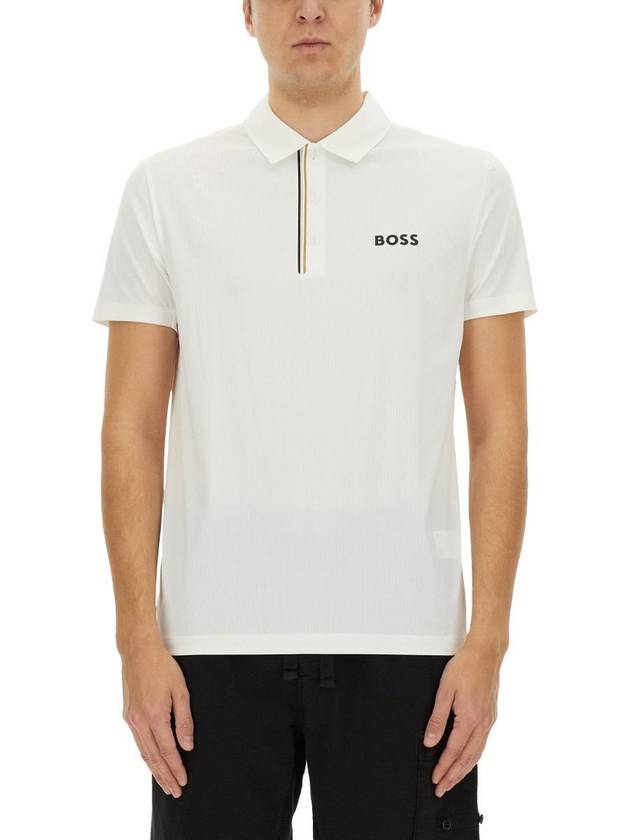 Boss "Paddy" Polo Shirt In Ribbed Fabric - HUGO BOSS - BALAAN 1