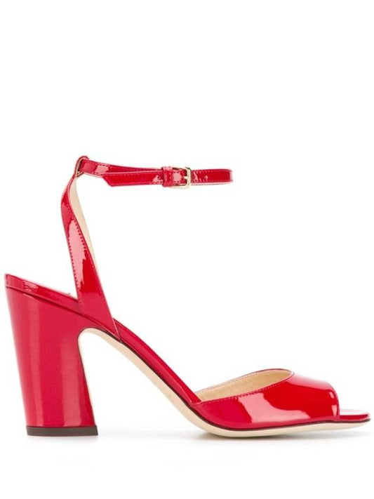 Red enamel sandals Miranda85 recommended gift for women last product - JIMMY CHOO - BALAAN 1