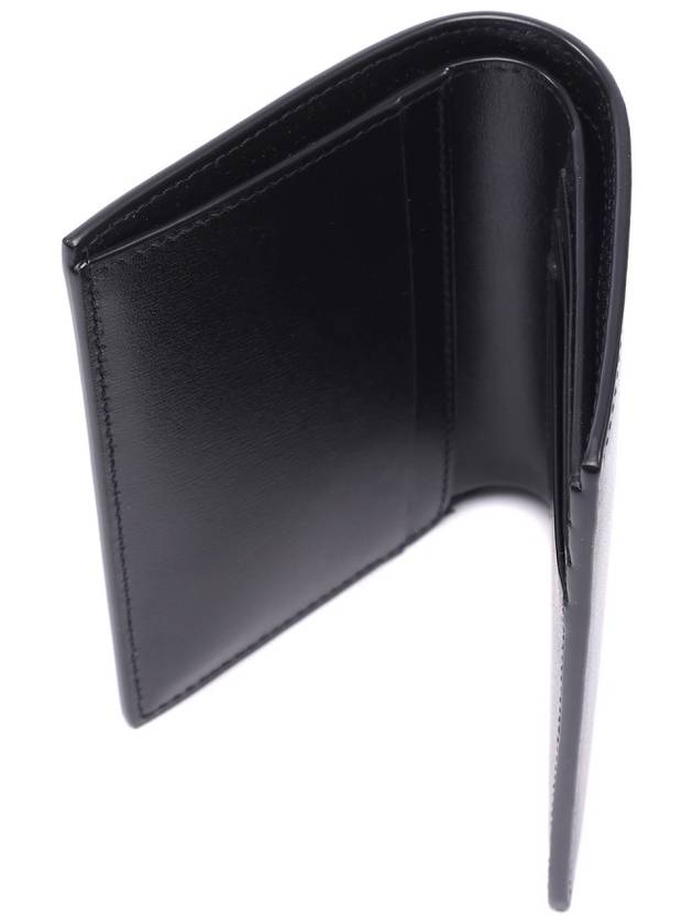 Monogram Gold Hardware Bifold Wallet Black - SAINT LAURENT - BALAAN 7