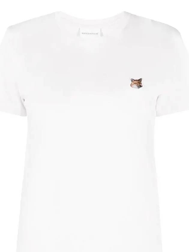 Fox Head Patch Regular Short Sleeve T-Shirt White - MAISON KITSUNE - BALAAN 2