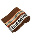 Icon Stripe Logo Scarf Brown - BURBERRY - BALAAN 2