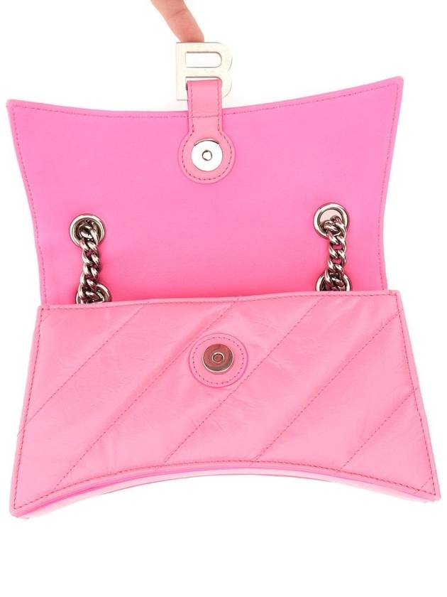 Crush Chain Shoulder Bag Pink - BALENCIAGA - BALAAN 5