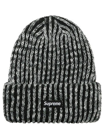 Rainbow Knit Loose Gauge Beanie Black Rainbow Knit Loose Gauge - SUPREME - BALAAN 1