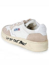 Women's Medalist Suede Lettering Low-Top Sneakers - AUTRY - BALAAN 3