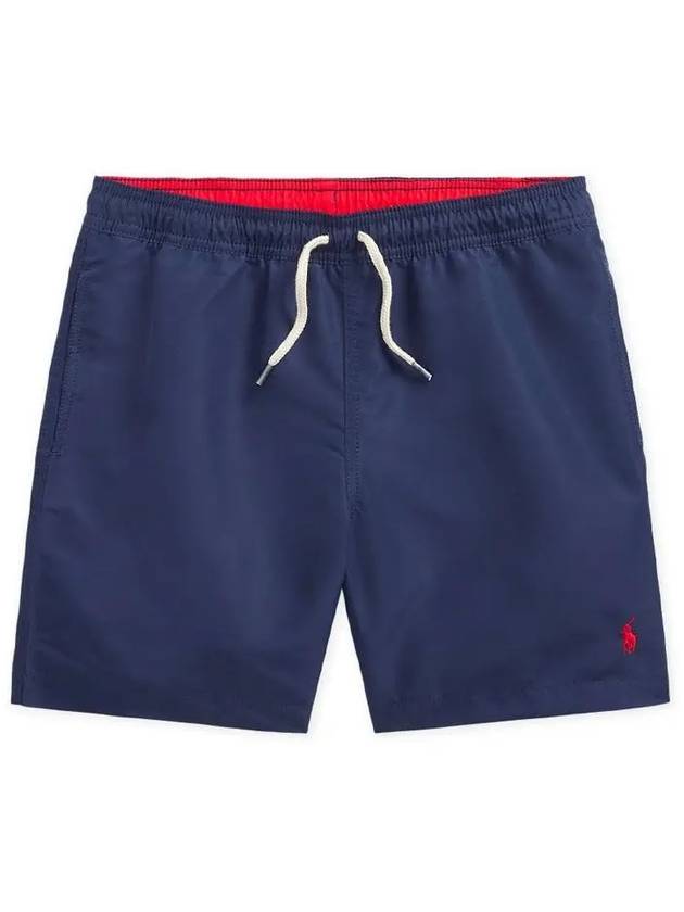 Embroidered Logo Drawstring Swim Shorts Navy - POLO RALPH LAUREN - BALAAN 3