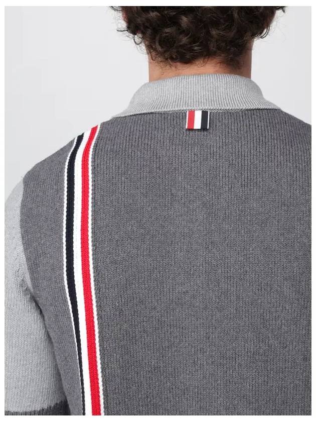 Fun Mix Jersey Stitch Knitted Polo Shirt - THOM BROWNE - BALAAN 5