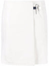 Metal Padlock A-Line Skirt White - GIVENCHY - BALAAN 1