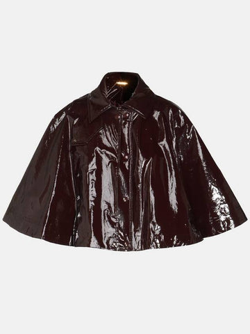 Chloé Dark Brown Leather Capes - CHLOE - BALAAN 1