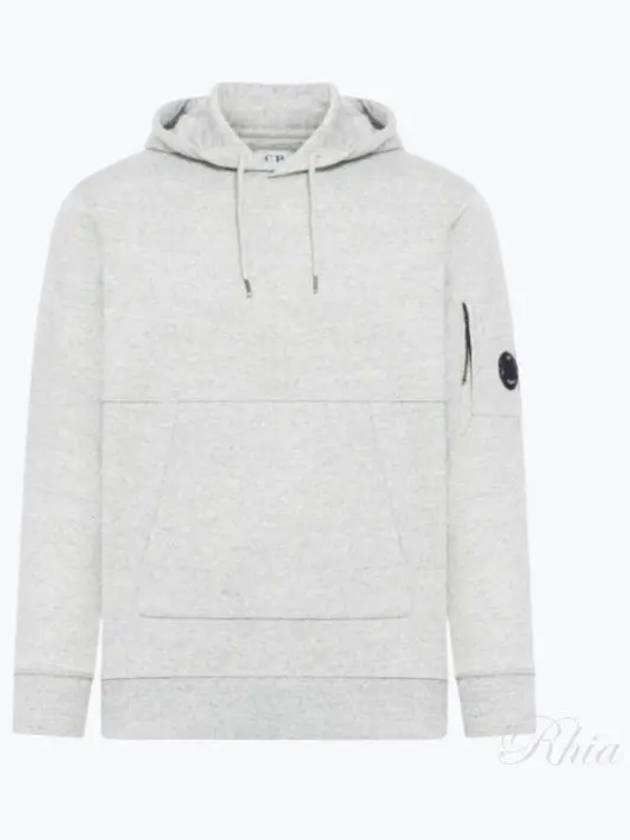 Diagonal Raised Fleece Lens Hoodie Grey - CP COMPANY - BALAAN 2