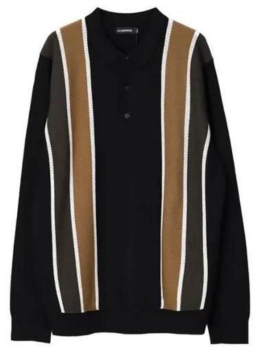 Men s Heden Striped Knit Polo - J.LINDEBERG - BALAAN 1