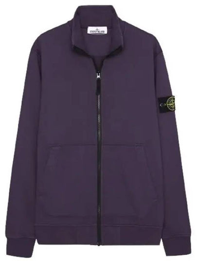 Wappen Patch Cotton Fleece Zip-up Jacket Navy - STONE ISLAND - BALAAN 2