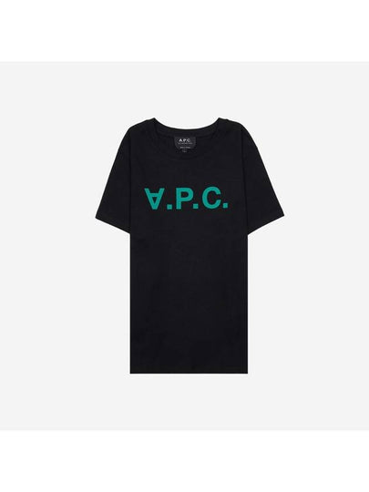 VPC Logo Organic Cotton Short Sleeve T-Shirt Black - A.P.C. - BALAAN 2