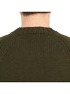 Men’s Merino Wool Knit Top Khaki - TEN C - BALAAN 8