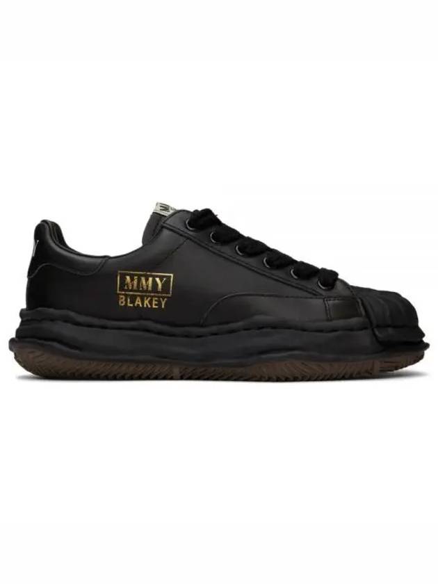 MAISON Blakey OG sole leather low-top sneakers black - MIHARA YASUHIRO - BALAAN 2