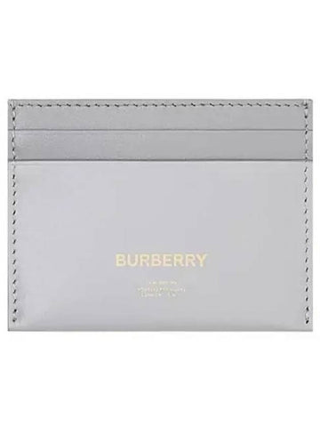 Sandon Logo Card Wallet Light Grey - BURBERRY - BALAAN 1