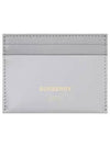 Sandon Logo Card Wallet Light Gray - BURBERRY - BALAAN 1