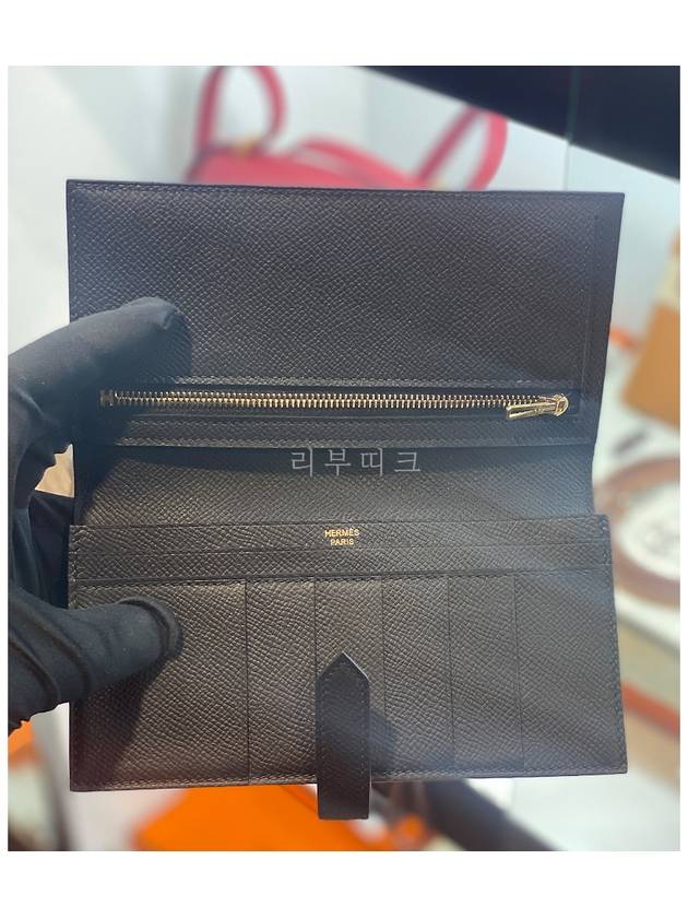 Bean long wallet Apsong black gold - HERMES - BALAAN 3