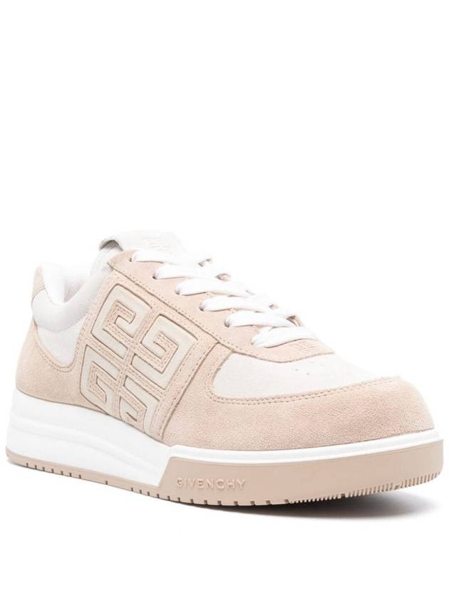 4G Logo Calf Leather Low Top Sneakers Beige - GIVENCHY - BALAAN 3