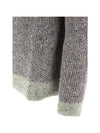 Color block cotton alpaca knit 8033ELAW23E EUCALYPTUS - ECKHAUS LATTA - BALAAN 4