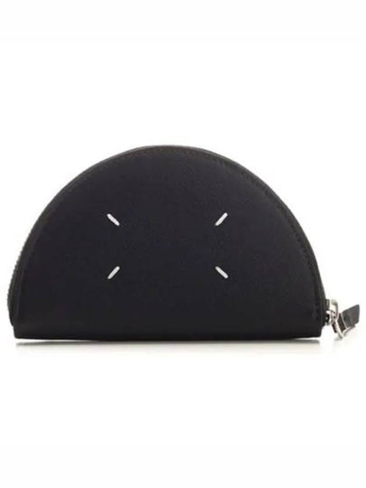 Micro Halfmoon Leather Pouch Bag Black - MAISON MARGIELA - BALAAN 2