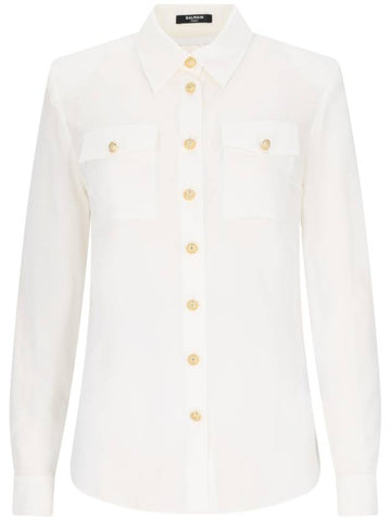 Balmain Shirts White - BALMAIN - BALAAN 1