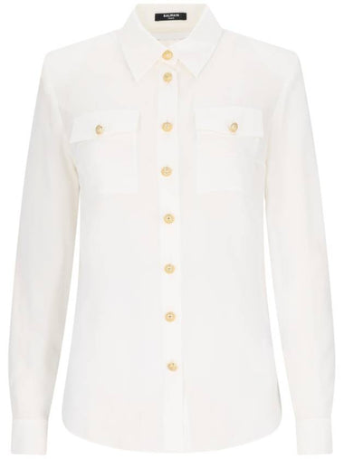 Balmain Shirts White - BALMAIN - BALAAN 1