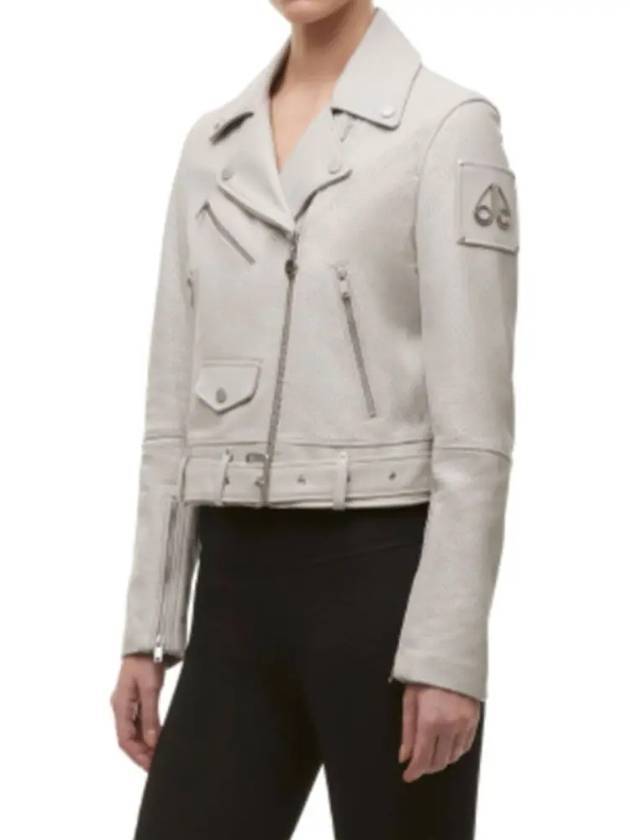 Jones Biker Jacket Grey - MOOSE KNUCKLES - BALAAN 1