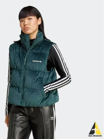 Regen Velvet Down Vest MINERGREE - ADIDAS - BALAAN 1