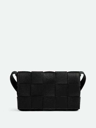 Intrecciato Cassette Cross Bag Black - BOTTEGA VENETA - BALAAN 2