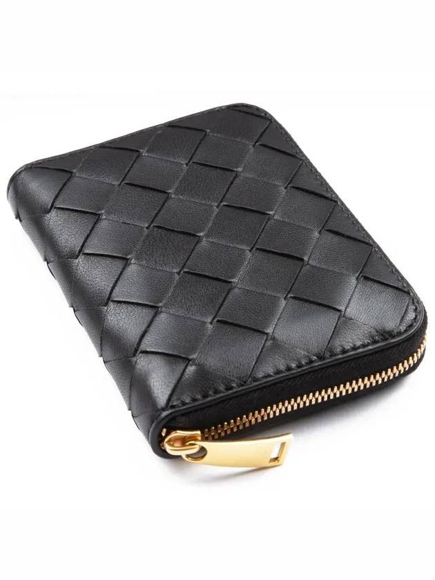 Intrecciato Zipped Coin Wallet Black - BOTTEGA VENETA - BALAAN 4