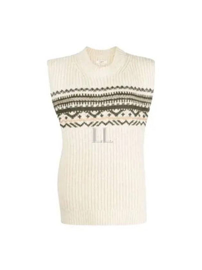 Gresley Wool Sleeveless Knit Top Ecru - ISABEL MARANT - BALAAN 2