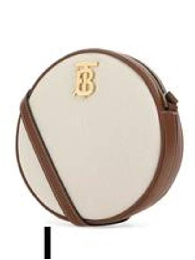 Louis TB Logo Canvas Shoulder Bag Brown Beige - BURBERRY - BALAAN 5