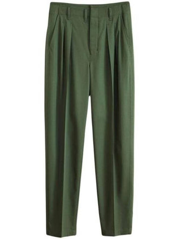 Straight Pants Pant PA1084 LF1210 GR627 GREEN GREEN - LEMAIRE - BALAAN 1