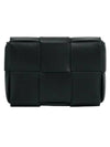 Intrecciato Cassette Small Cross Bag Black - BOTTEGA VENETA - BALAAN 3