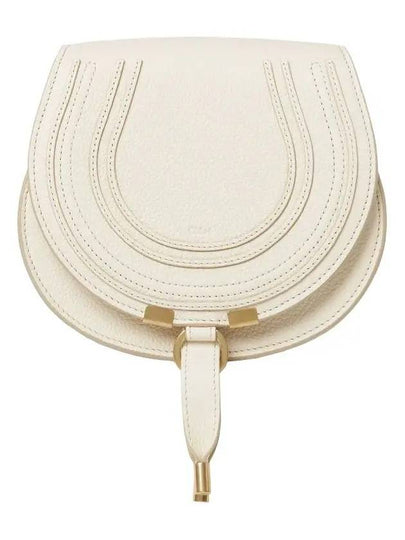 Marcie Saddle Small Grained Leather Cross Bag Ivory - CHLOE - BALAAN 2