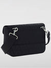 Toile Iconograph Leather Detail Shoulder Bag Black - VALENTINO - BALAAN 3