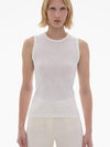 Twisted Muscle Tank Cotton Sleeveless White - HELMUT LANG - BALAAN 3