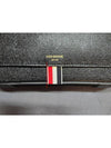 Tonal Strap Leather Reporter Cross Bag Black - THOM BROWNE - BALAAN 8