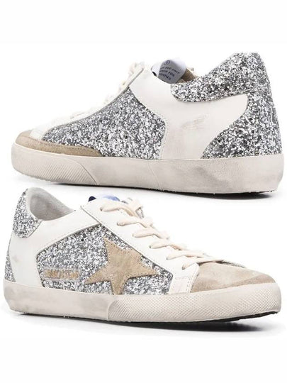 Superstar Glitter Low Top Sneakers Grey - GOLDEN GOOSE - BALAAN 2